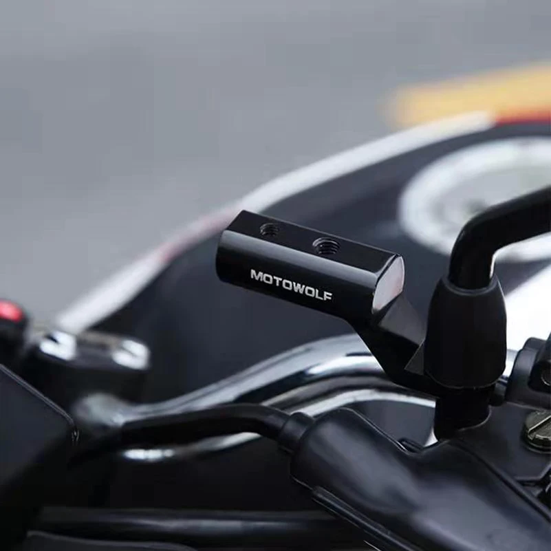 Rearview Motorcycle Mirror Mount Extender Bracket Clamp Bar Handlebar Stand Phone Holder Levers Moto bike Motorcycle Accessories