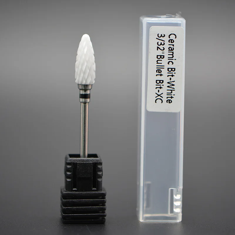 

MAOHANG New Bullet Ceramic Nail Drill Bit Nail File Cutter For Electric Manicure Machine Nail Art Tool Nail Drill Accessory