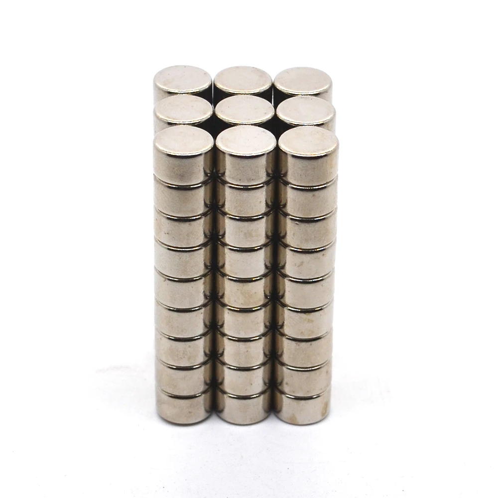 100 шт 8x5 мм сильные круглые цилиндрические магниты 8x5 мм Редкоземельные неодимовые N52 мощный постоянный магнит круглый магнит 8*5 мм
