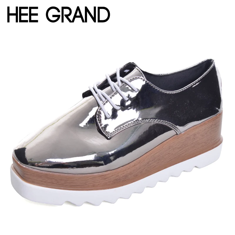 HEE GRAND 2017 Creepers plataforma Casual zapatos mujer encaje Up Oxfords  primavera Flats moda sólida Mujer Zapatos XWD4890|platform casual shoes|fashion  flatscasual shoes women - AliExpress