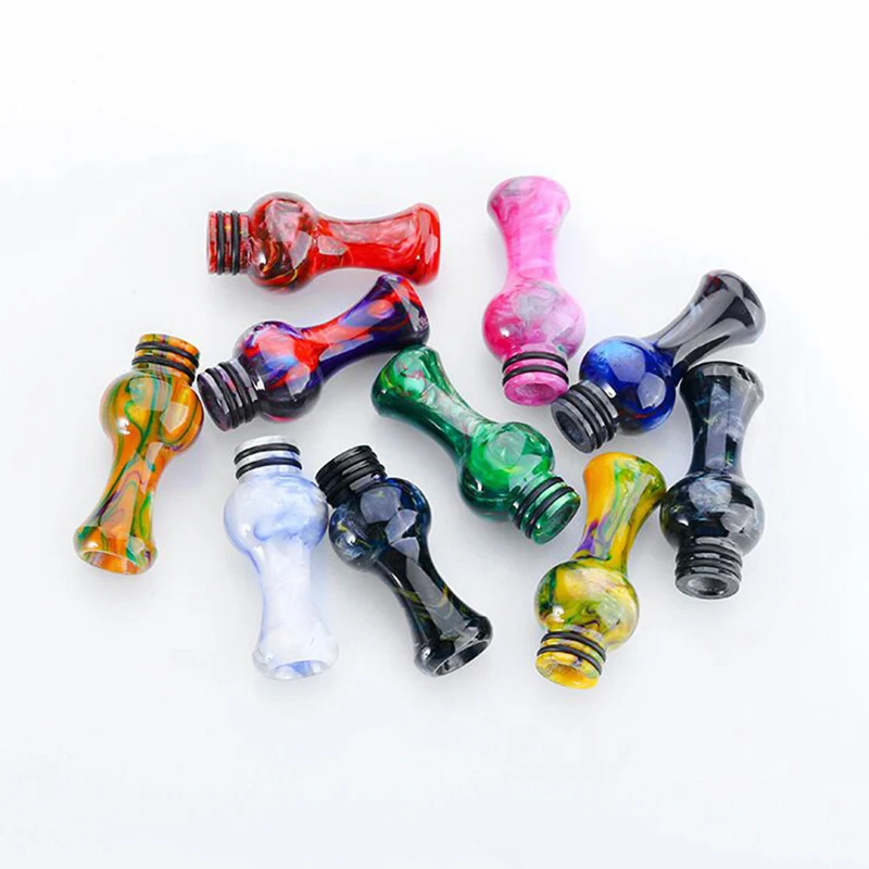 

1PC Latest Style E-cigarette 510 Resin Drip Tip Vape Drip Tip Flower Vase Type Universal Epoxy Mouthpiece For 510 Tank