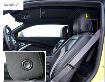 

Lapetus Accessories Fit For Chevrolet Camaro / Equinox 2016 - 2020 Seat Headrest Adjust Button Cover Kit Trim Carbon Fiber Style