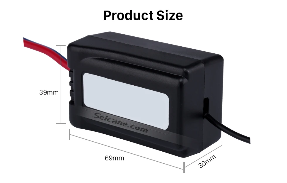Seicane Простая установка черный цвет фильтр питания шум помех коробка автомобильный источник питания аудио адаптер переоборудование автомобиля
