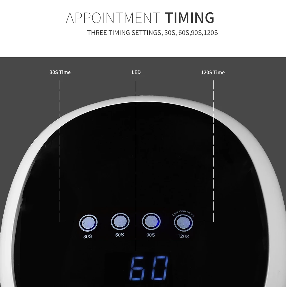 SUN UV SUN4SE 48 Вт двойная светодиодная УФ-лампа для ногтей Сушилка для ногтей Гель-лак отверждаемый светильник с нижней частью 30 s/60 s/90 s/120 s таймер ЖК-дисплей