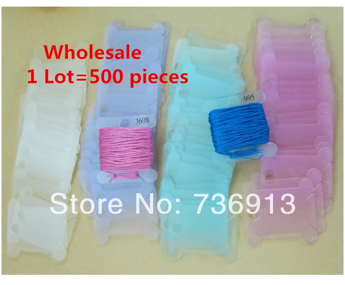 Buy 500 Pieces Embroidery Plastic Thread Threading