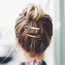 Новинка; 1 предмет творческий в форме ножниц Для женщин леди девушки зажим для волос нежный заколка для волос заколка аксессуары для волос аксессуары