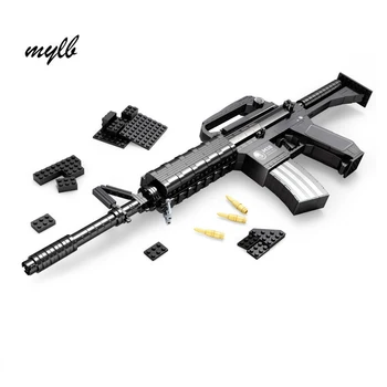 

mylb Learning & Education Ausini Blocks Guns Model Building Toys 524 Pcs Bricks Gun Series M16 / Classic Toys for boy gift