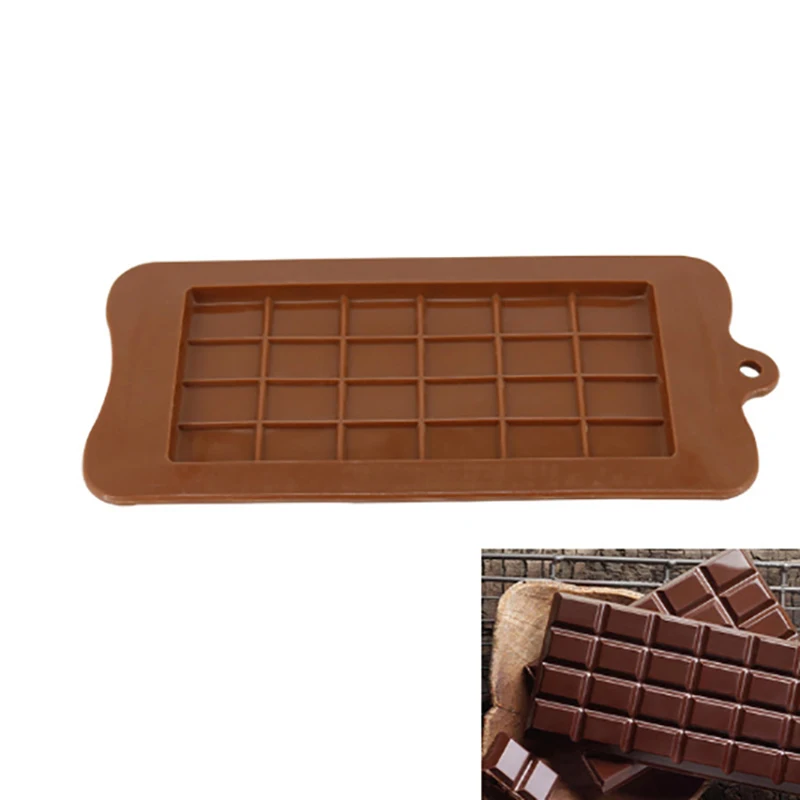 

Kitchen Hot Selling 1pcs 24 Cavity Square Silicone Chocolate Molds DIY Silicone Mold Bakeware Stable Cake Molds Baking Mould
