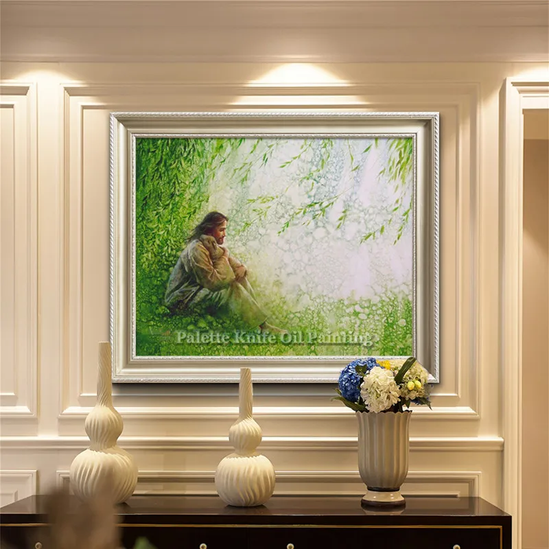 

Jesus Christ Jesus Canvas Posters and Prints Wall Art Pictures for living room Home Decor cuadros decoracion Oil painting 93