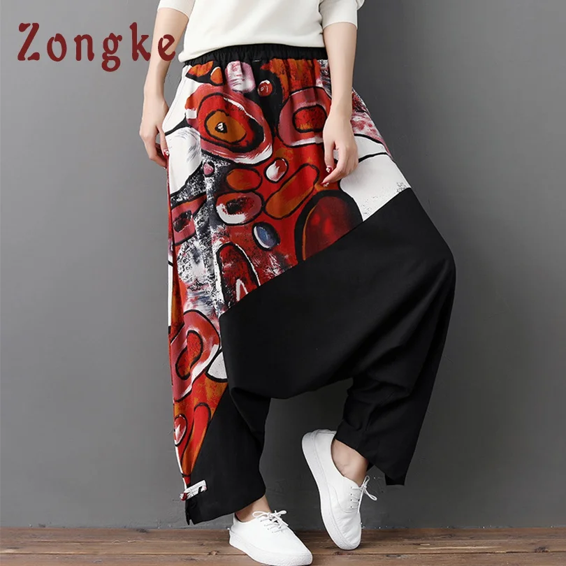 

Zongke Couple Cross-Pants Men Joggers Hip Hop Sweatpants Trousers Men Pants 2019 Japanese Streetwear Men Pants Casual One Size