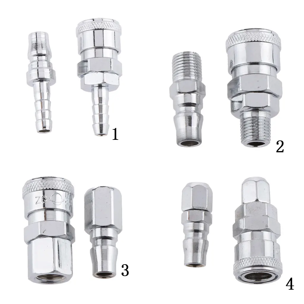 1pair SH20 PH20 Air Line Air Compressor Connector For Compressor Heat Treated Hardened Steel