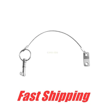 

Stainless Steel Quick Release Pin with Lanyard 1/4 inch for Boat top deck Hinge Fitting Yacht marine hardware Accessories