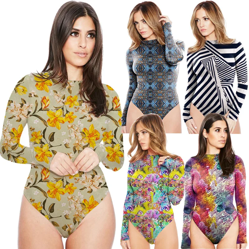 SINFEEL الخريف Bodycon داخلية Feminino موهير مثير بسط السروال القصير طويلة الأكمام يا الرقبة النساء الجسم بذلة أعلى قطعة واحدة