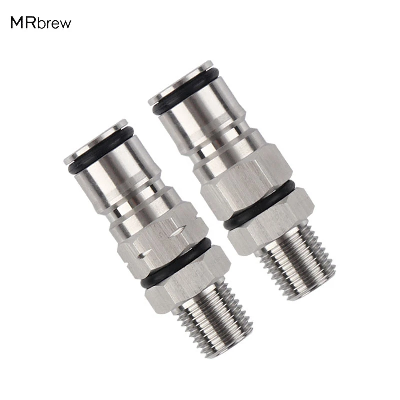 19/3218 Gas/liquid Ball Lock Post With Poppets Corny Keg Adapter 1/4