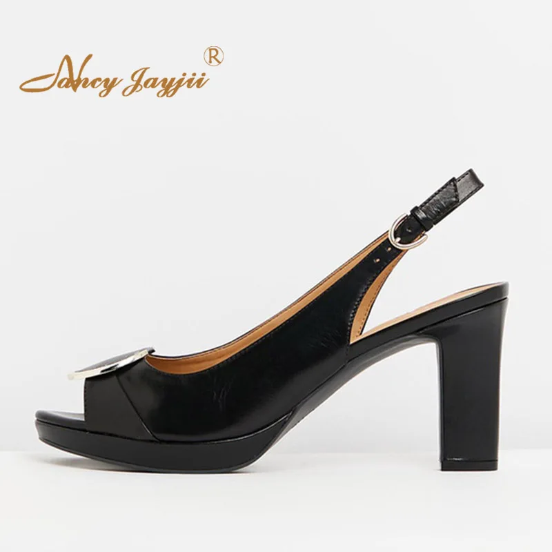 black block heels size 11