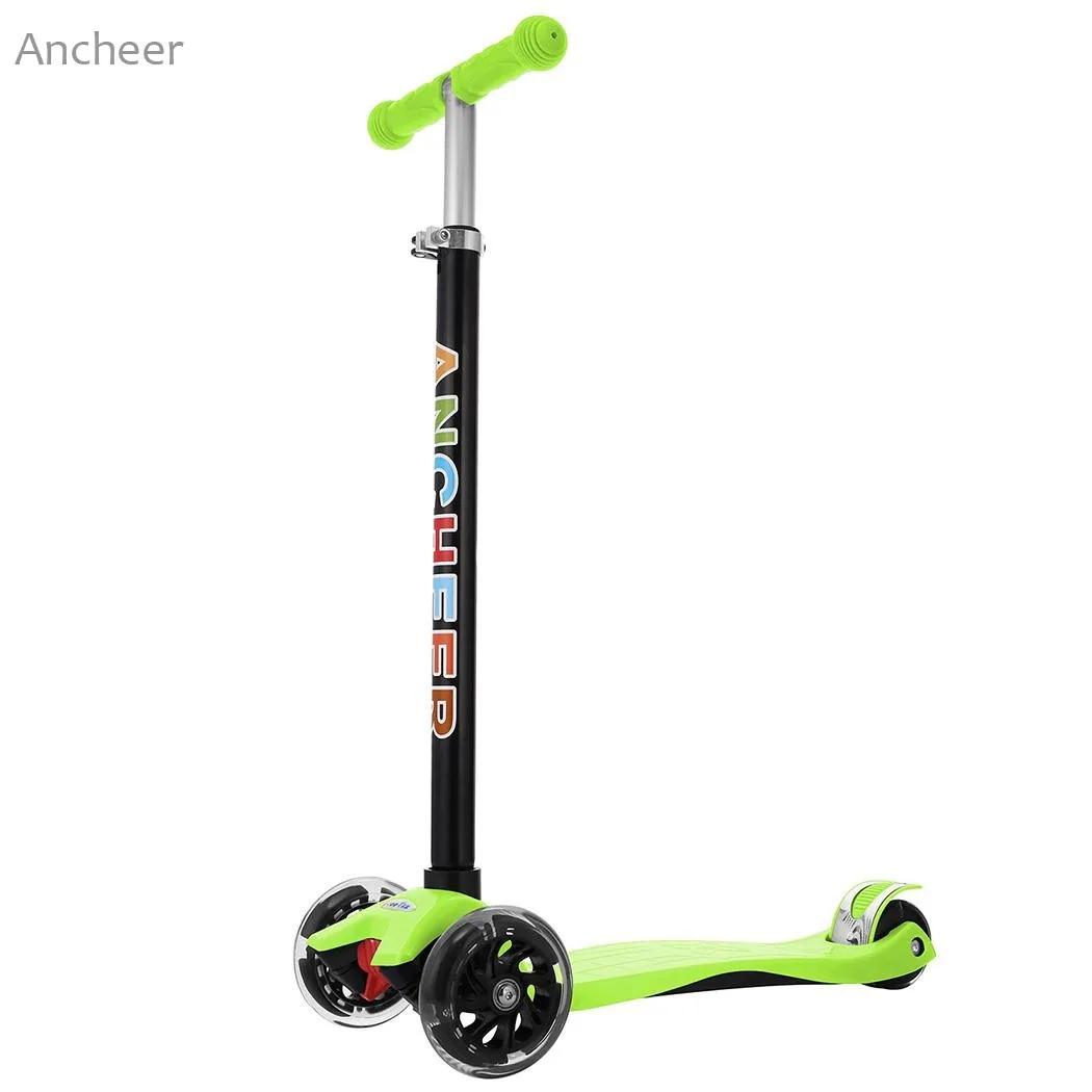 2019 New Aluminum Alloy Kick Scooter 3 wheel Kid Scooters T Style Handle Bar Scooter Best Gift Bike for Children Kids Boys Girls