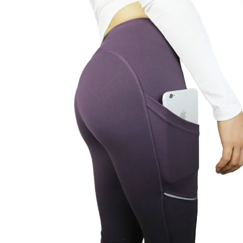 Colorvalue Side Reflective Running Sport Tights Women Anti-sweat Nylon Fitness Yoga Pants Plus Size Gym Athletic Leggings XS-XL