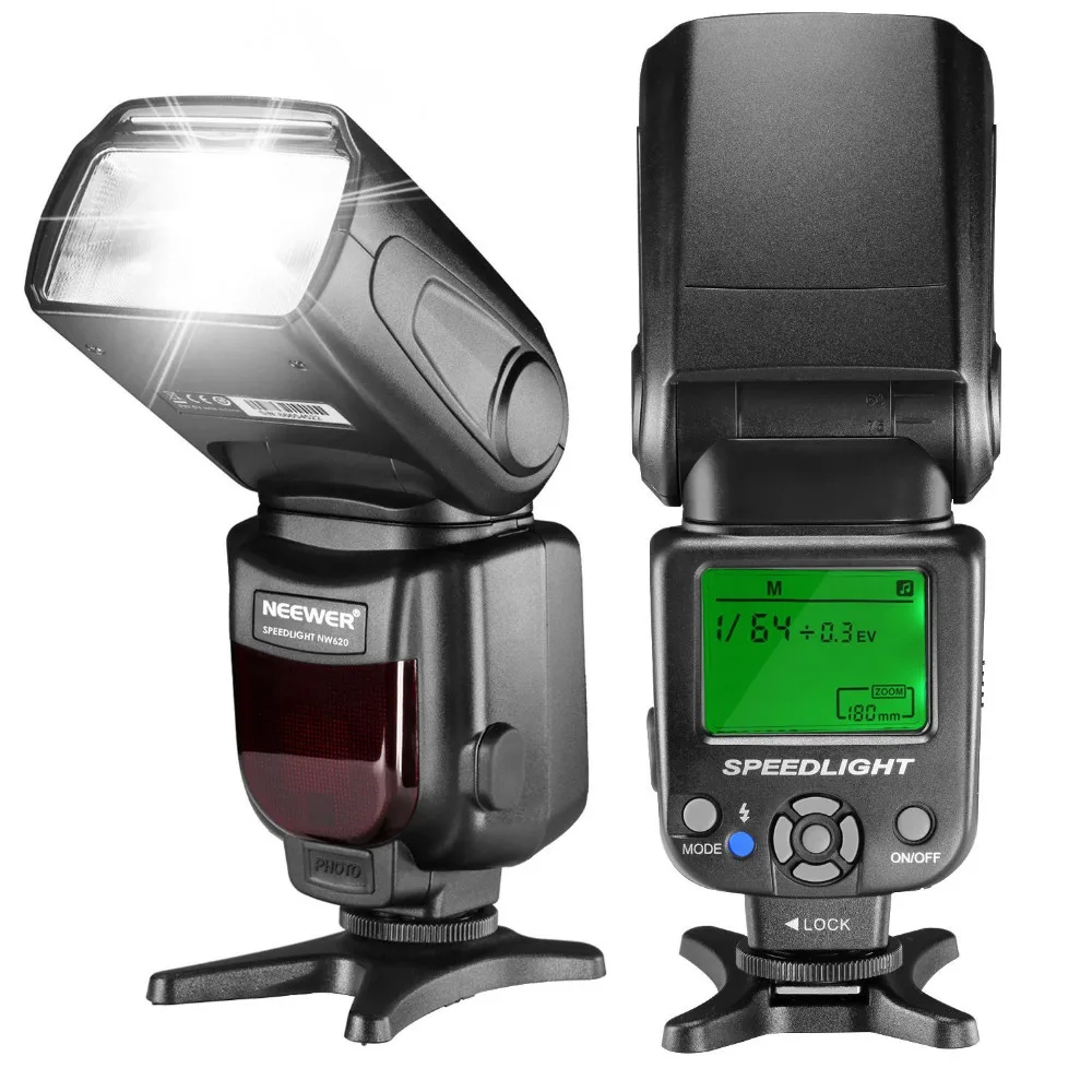 Neewer NW620(GN58) ЖК-Вспышка Speedlite с дисплеем вспышка для Canon Nikon Panasonic Olympus со стандартным горячим башмаком sony с новым Mi Hot Shoe