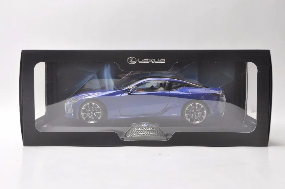 1:18 литая под давлением модель для Lexus LC 500h LC500h синий купе игрушечный автомобиль миниатюрная коллекция подарок LC500 LS500