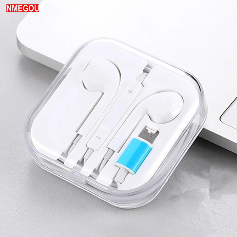 

For Apple IPhone 7 In Ear Stereo Headphones with Microphone Wired Bluetooth Earphone for IPhone 8 7 Plus X XR XS Max 10 Headset