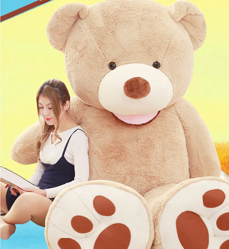 Рождественский подарок 200 см негабаритных реальной жизни Teddy Bear игрушки для детей большие плюшевые игрушки мягкие игрушки куклы Juguetes Brinquedos