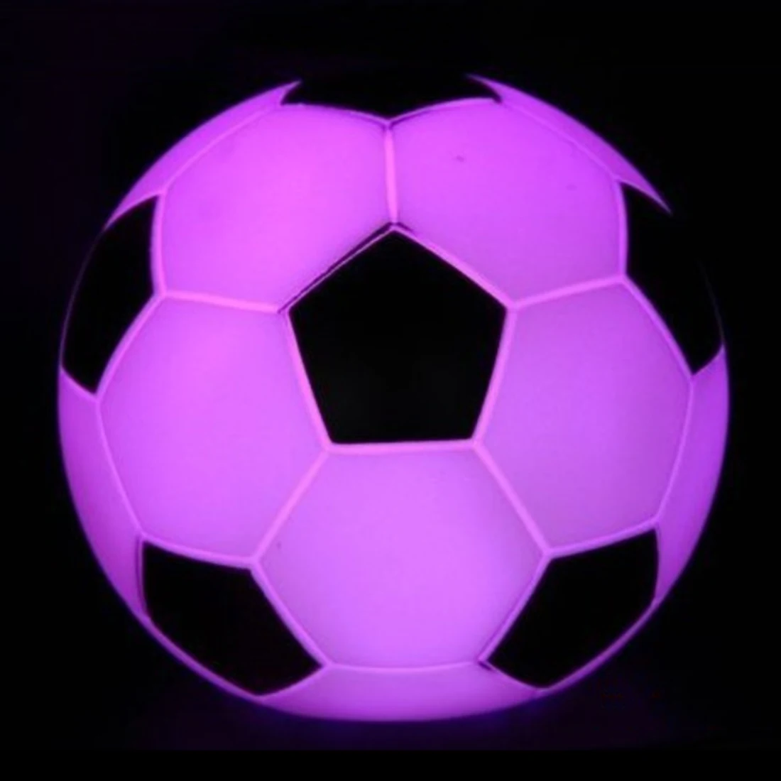 Iguardor 7,5 см 7 цветов изменить Футбол футбол светодиодный ночник лампа Дети подарки игрушки Крытый подсветка для Спальня