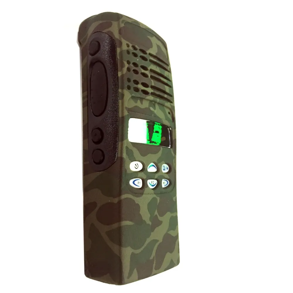 Camouflage Color Complete Radio Service Parts Front Case Housing Cover Refurb Kit for Motorola HT1250 two way radio  Walkie Talkie (3)
