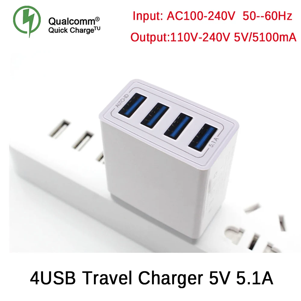 4-Ports-travel-charger-6-2A-Quick-Charge-3-0-USB-Charger-Fast-Charger-For-Samsung
