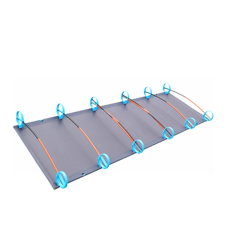 حار! التخييم حصيرة خفيفة قوي مريحة المحمولة واحد للطي مخيم سرير المهد النوم outdoor مع الألومنيوم الإطار