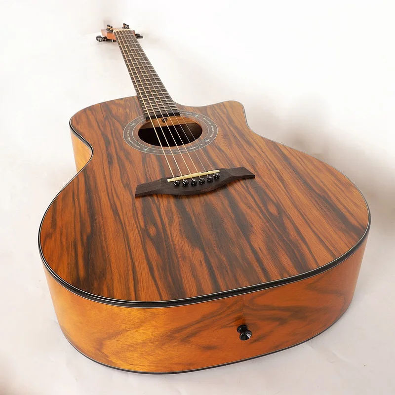

Acacia Koa 6 Strings Handmade electric acoustic guitar free shipping