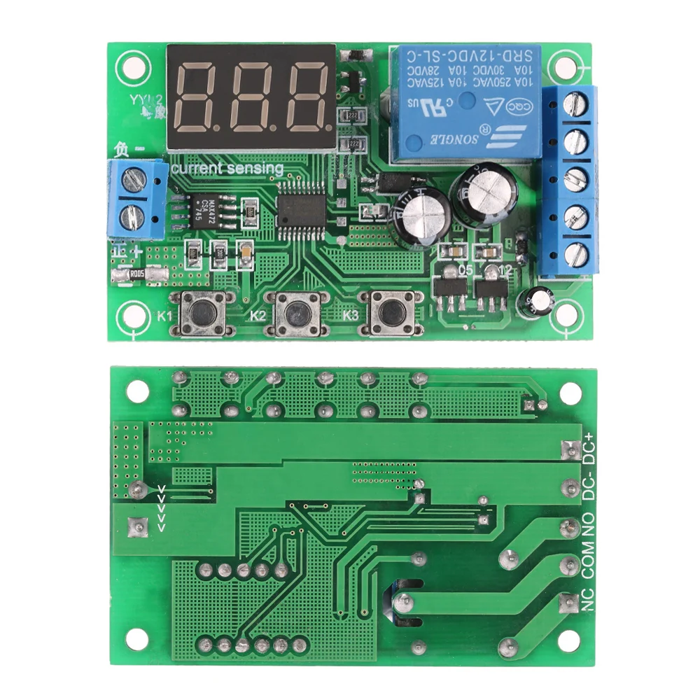 12 В 0-10A постоянного тока модуль обнаружения тока обнаружения задержки реле управления
