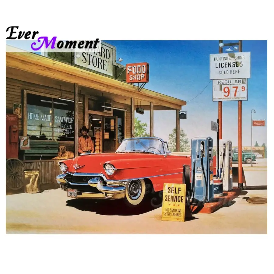 

Ever Moment Diamond Painting Full Square Drill Cross Stitch Picture Of Rhinestone 5D DIY Diamond Embroidery Car Decor S2F1853