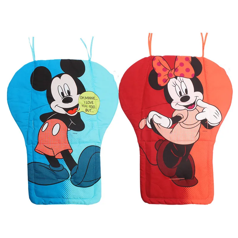 

Disney Baby Stroller Seat Cushion Kids Pushchair Car Cart High Chair Seat Trolley Soft Cotton Mattress Pad Accessories