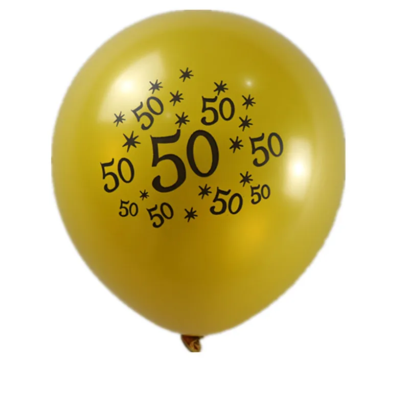 2019-10pcs-lot-12inch-Gold-Latex-Balloons-Air-Black-30-40-50-60-70-Years-Confetti(8)