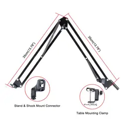 Конденсаторный микрофон проводной Scissor Arm стенд металлический подвес Поп фильтр звук Запись для чат пение новое поступление