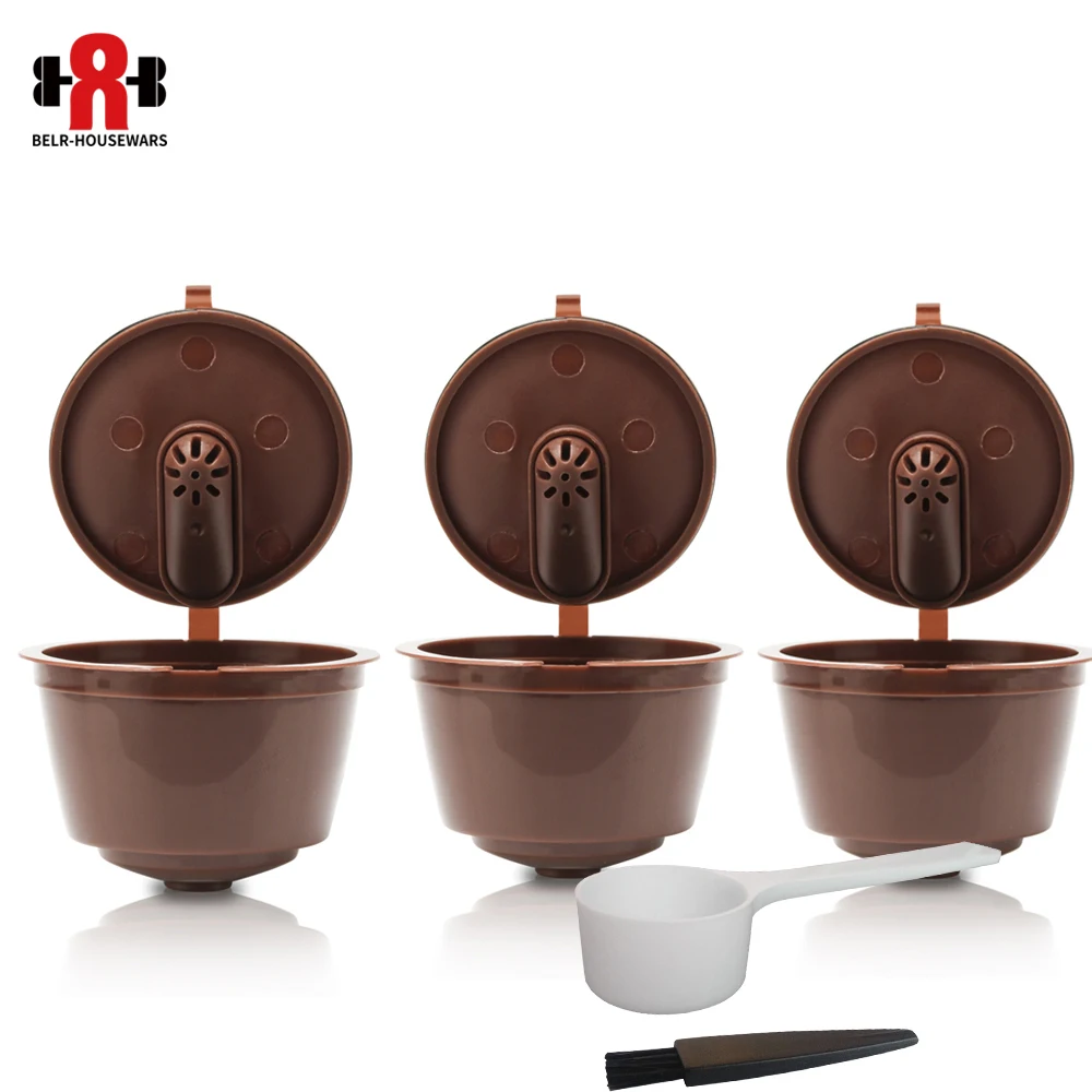 

3Pcs/set Reusable Dolce Gusto Coffee Capsule 3rd Plastic Refillable Compatible Dolce Gusto Nescafe Coffee Machine