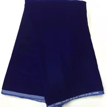 5 ярдов/шт) 114 см ширина мягкая и гладкая африканская бархатная кружевная ткань однотонного цвета для изготовления платья VLB07