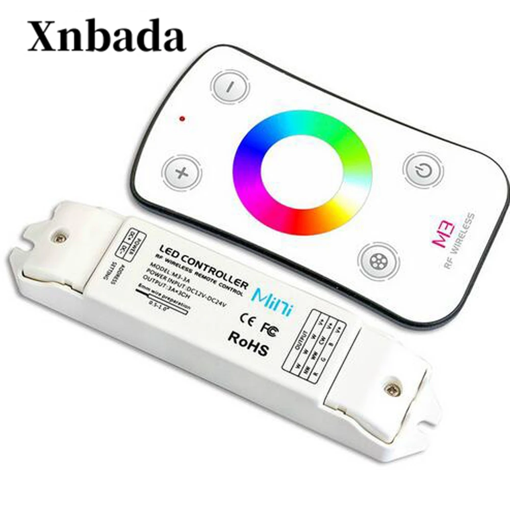 Светодиодный контроллер фирмы ltech RGB M3 + M4-5A RF приемник DC5-24V 6Ax3CH RGB RF Беспроводной Remote Touch Панель контроллер