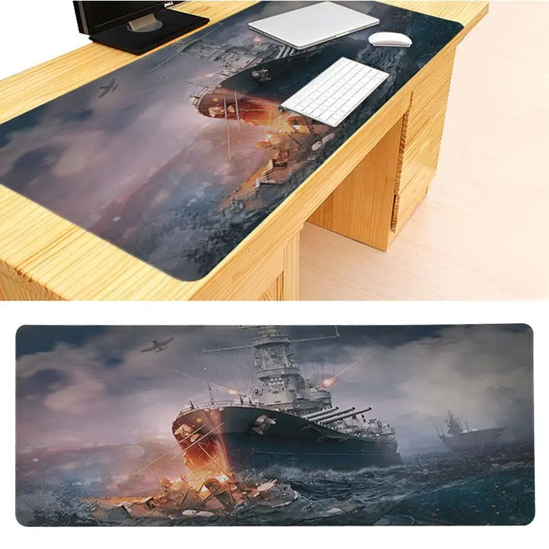 30x70cm MaiYaCa военных кораблей клавиатура игровые коврики Размеры для 30x90x0,2 см игровые коврики - Цвет: 30x70cm