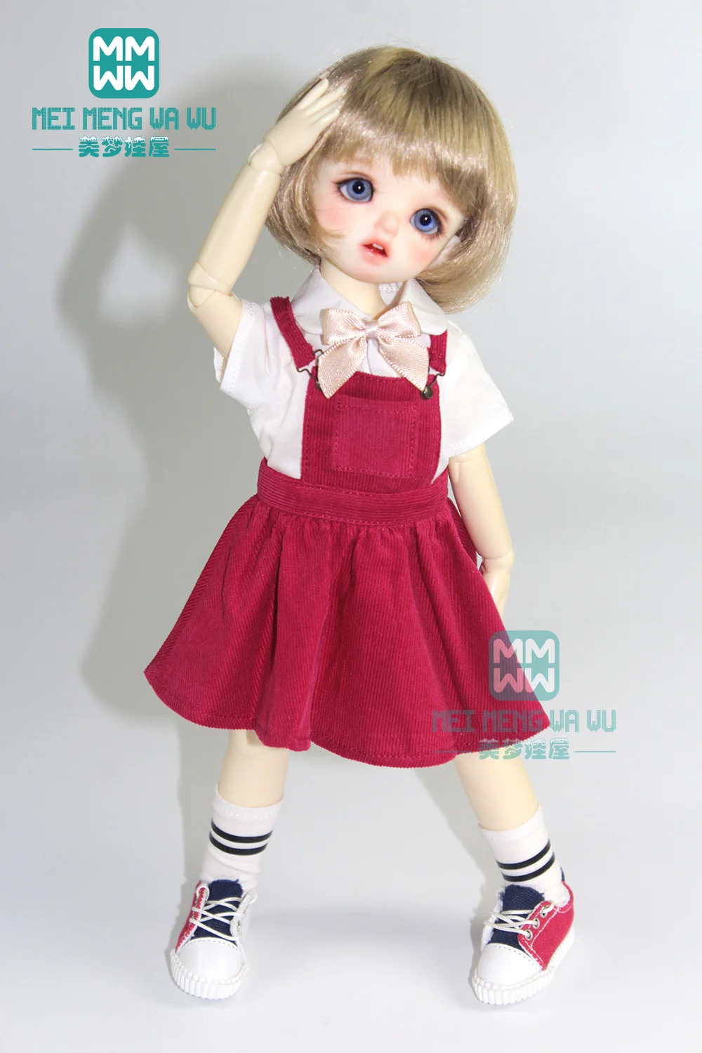 BJD аксессуары для 27 см-30 см 1/6 BJD YOSD Кукла Модный кардиган, юбка на подтяжках, толстовка