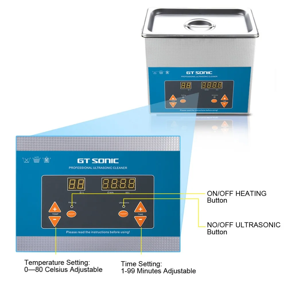 Звуковой GT 3L Цифровой Ультра Соник Очиститель для ванной электронные компоненты Jewelry очки Очиститель для монтажной платы машина VGT-1730QTD