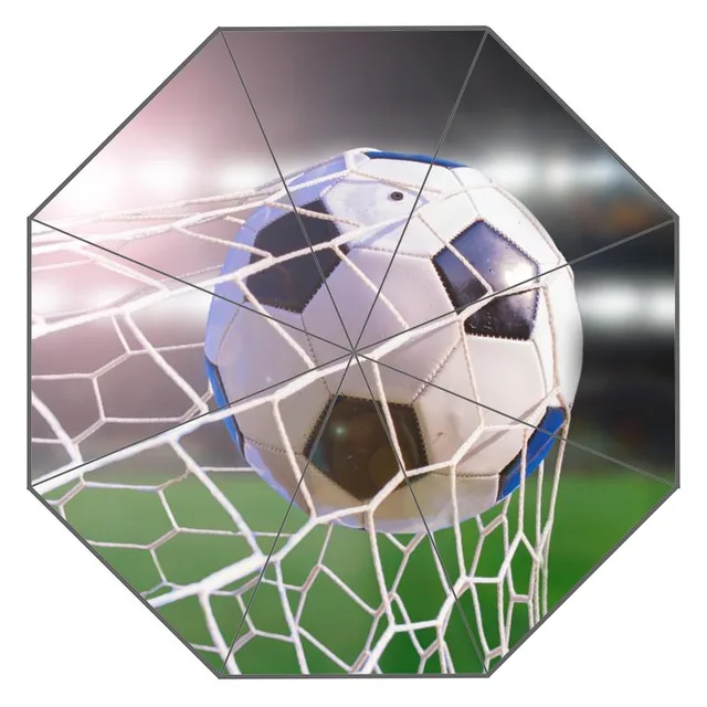 New Custom Soccer Ball Artwork Umbrella Sunny and Rainy Sunscreen Anti