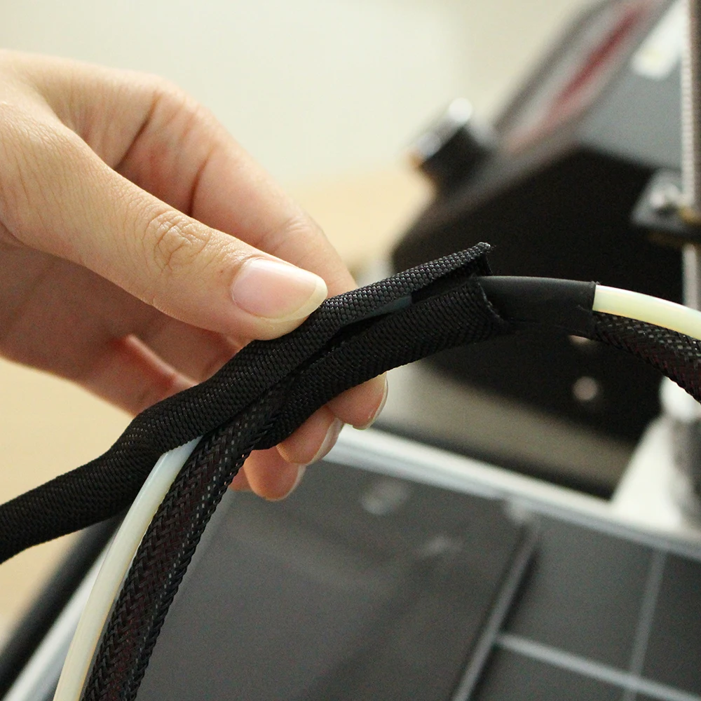 5 шт. 3d принтер запчасти длина 30 см текстильный рукав кабель провода обертывание мощность Heatbed подключенный кабель для Prusa I3 MK3