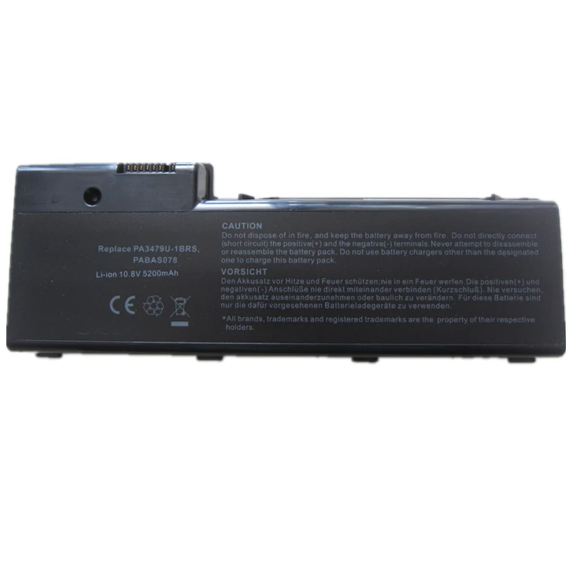  HSW 5200mah 6cells replacement laptop battery for TOSHIBA PA3479U-1BRSPA3480U-1BASPA3480U-1BRSPABAS