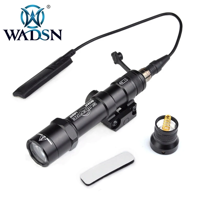 WADSN Surefir M600B Mini Scout Pistol Lights Tactical Torches 560 Lumens Remote Dual Switch Wapen Flashlight WEX410 Weapon Light