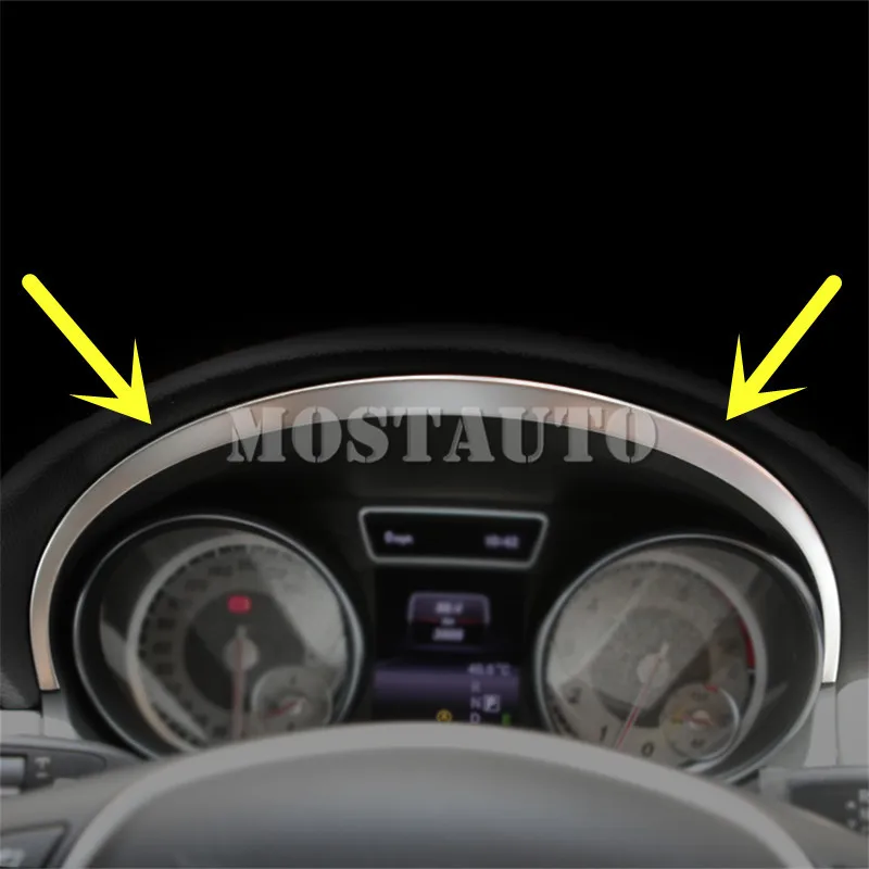 

For Benz GLA X156 Interior Front Dashboard Edge Frame Cover Trim 2013-2018 1pcs