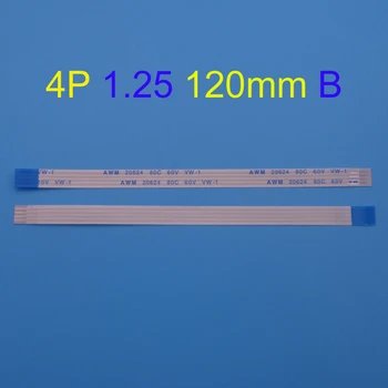

Flex Cable 10-100pcs 120mm Width 6.25mm 4 pin 4pin Reverse Length 1.25mm pitch Ribbon Flex Cable FFC FPC flat flexible cable