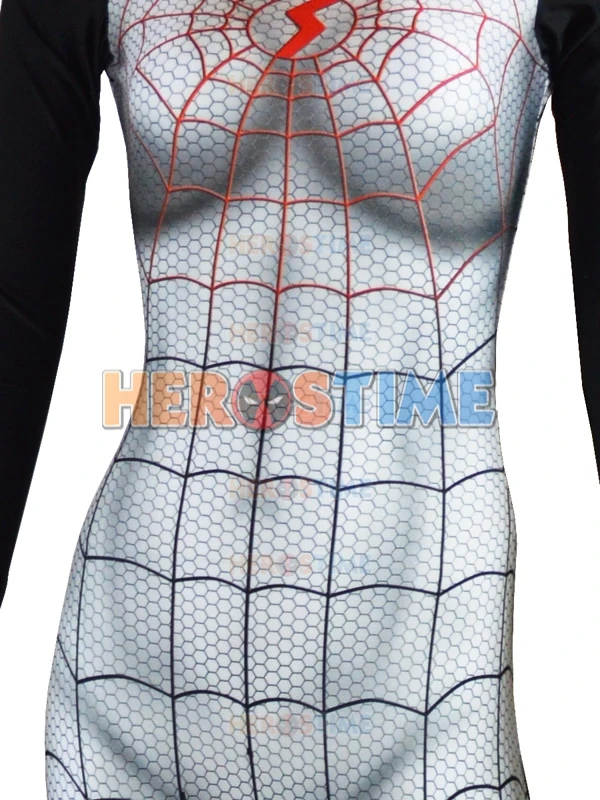 3D Original Movie Halloween Cosplay Spandex Spiderman Costume for Women,Silk Spider morph suit Silk Cindy Moon Spider Costume