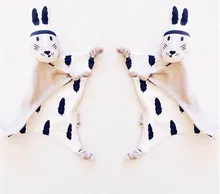 Bébé de Couchage Apaiser Enfants Bavoirs Couverture Bébé Bébé Jouets Coton Bib Literie Jouet Lapin & Chaton Poupées Bebe Apaziguar telo mare