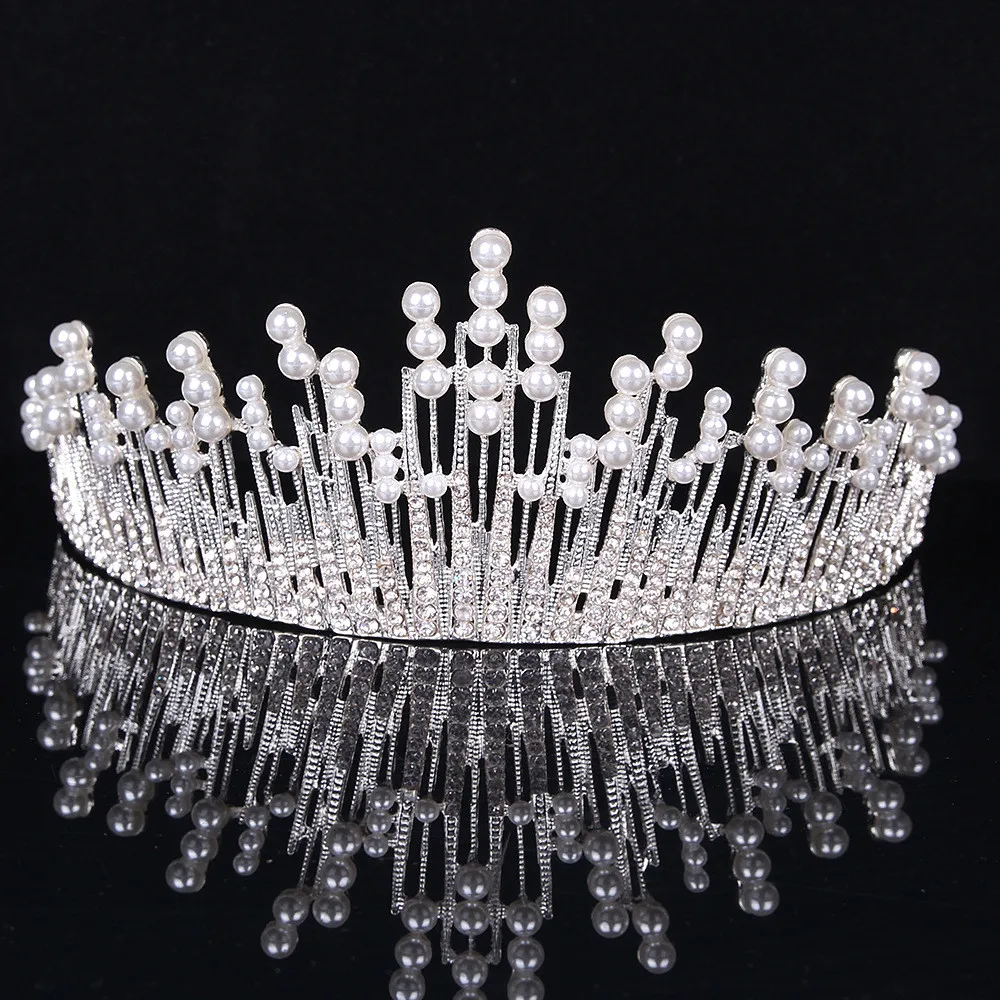 Wedding Bridal Diamante Crystal Headband Princess Hair Comb Tiara Bands Crown F.25in Women's